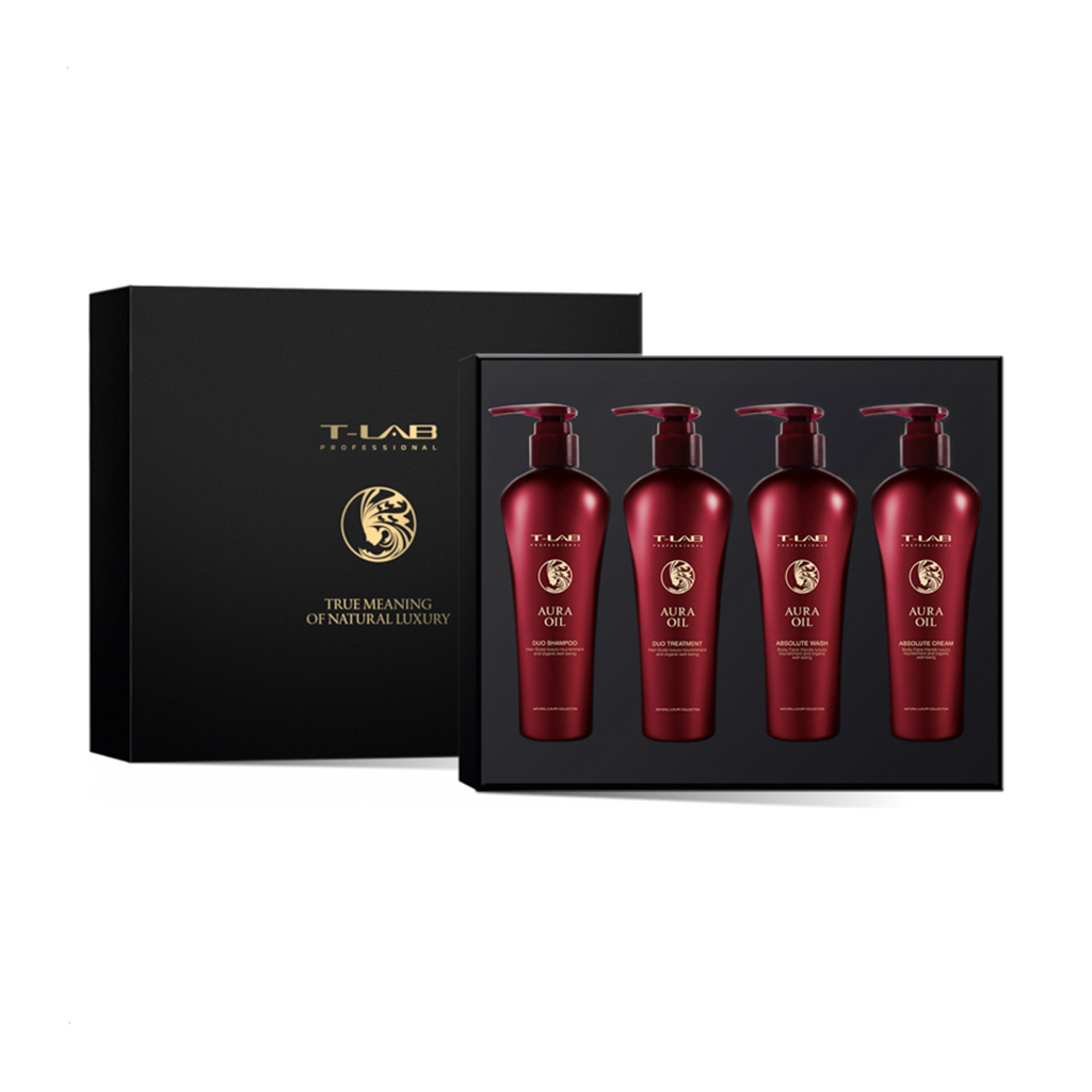 Набір для волосся та тіла T-LAB Professional Aura Oil Inspired, 4 предмети